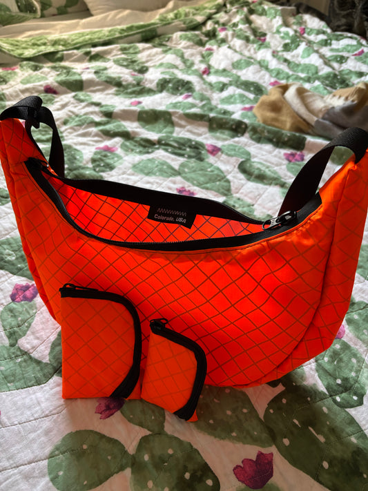 Crossbody Crescent Bag - EPX200 Bright Orange
